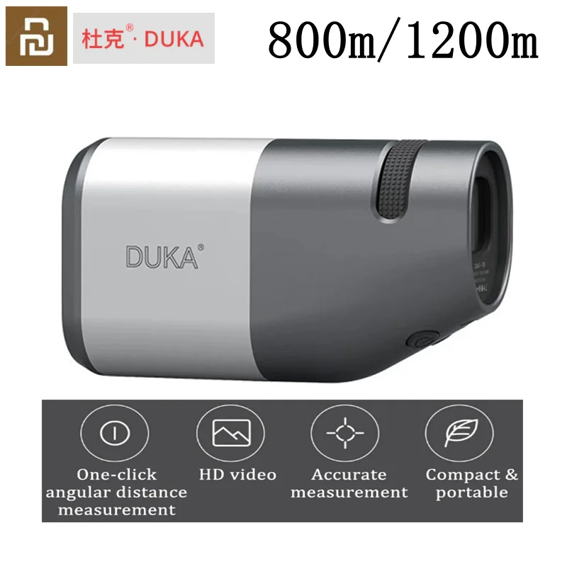 Youpin Duka Atuman Tr1 LCD Screen Screening Telescope Rangefinder 800/1200 m laserový meter pre golfové športové poľovníctvo