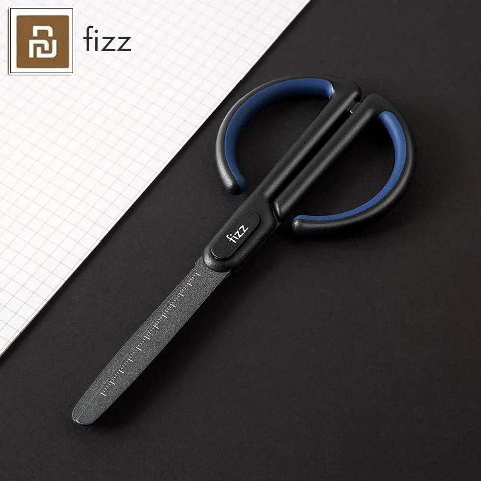 YouPin Fizz Nožnice stupnice Značka bezpečná zaoblená rezačka fluór fluór naliatia Office kancelárske potreby Nožnice
