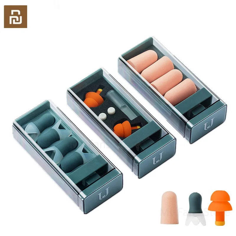 Youpin Jordan Judy Earplugs pre spánkové hluk z rušenia spánkových uší umyteľné opakovane použiteľné odskočné ušné zátky hlukový filter