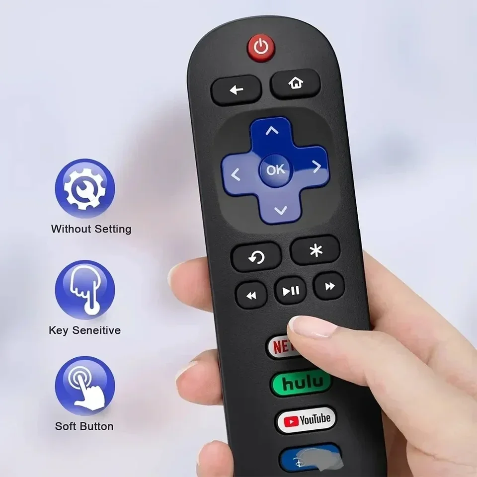 YP SMART HOME Universal diaľkové ovládanie pre RokuTV kompatibilné s multifunkčnou kontrolou SMART TV série Roku pre Xiaomi
