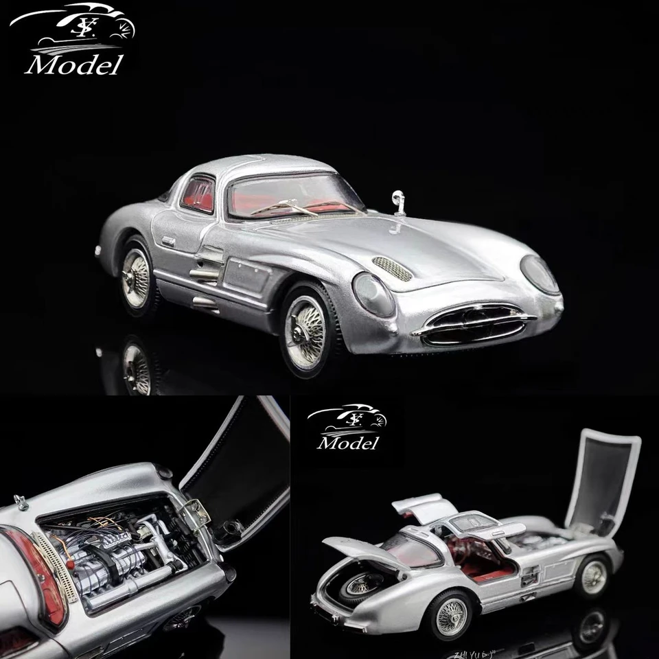 YS 1:64 300 SLR W196S Zliatina Full Open Car Model Collection