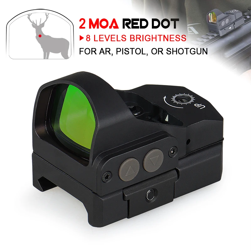 YSS taktické lovecké doplnky Airsoft Sight Red Dot Stránky reflex zrak Shockproof Mini Red Dot Dohľad HK2-0135