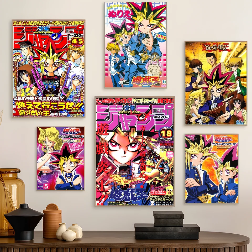 Yu-gi-oh anime pre domácich majstrov lepkavého plagátu Fancy Wall Sticker pre obývaciu izbu dekorácie dekorácie steny dekorácie