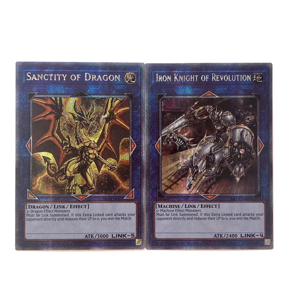 Yu-Gi-OH TCG Iron Knight of Revolution/Svätý Dragon PSE 2017 FN002/2017 EN001 HOND COLEBILD CARD (nie originálny)