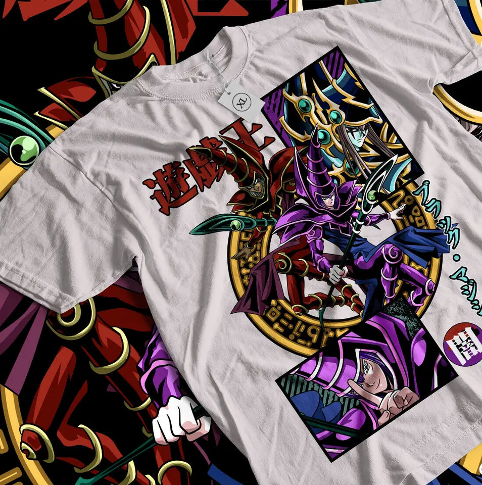 Yugi Muto tričko Dark Magician anime tričko Yugioh tričko yu gi oh yami atem tričko