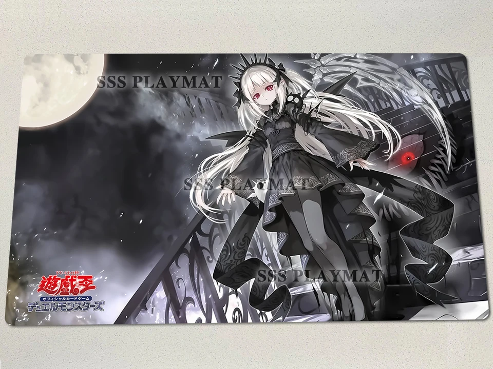 Yugioh Playmat A-BAO A Qu, Lightless Shadow TCG CCG Mat Mat Panda Game Pad Trading Card Game Mat Rubber Anime MousePad Free Bag Free