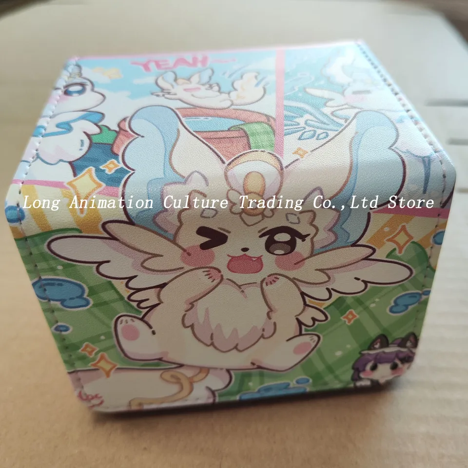 Yugioh Purely Deck Box Yu-Gi-Oh! TCG OCG PTCG Trading Cards Protector Case PU kožená úložná skrinka 100+