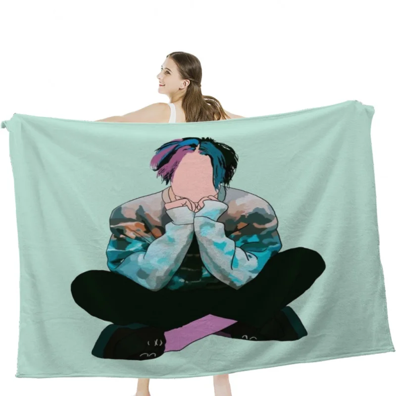 Yungblud Weird Soft Soft Delate Dela Lightweight Bed Devate Domáca dekorácia fleece prikrývka