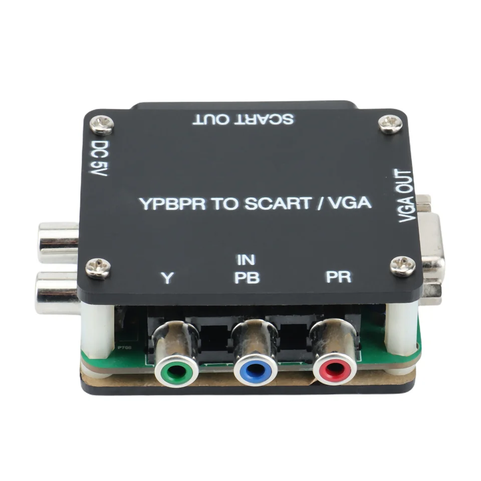 YUV to RGBS YPBPR na SCART YPBPR na VGA komponent Transcoder Converter Game Console, RGBS na farebný rozdiel zložky rozdielu