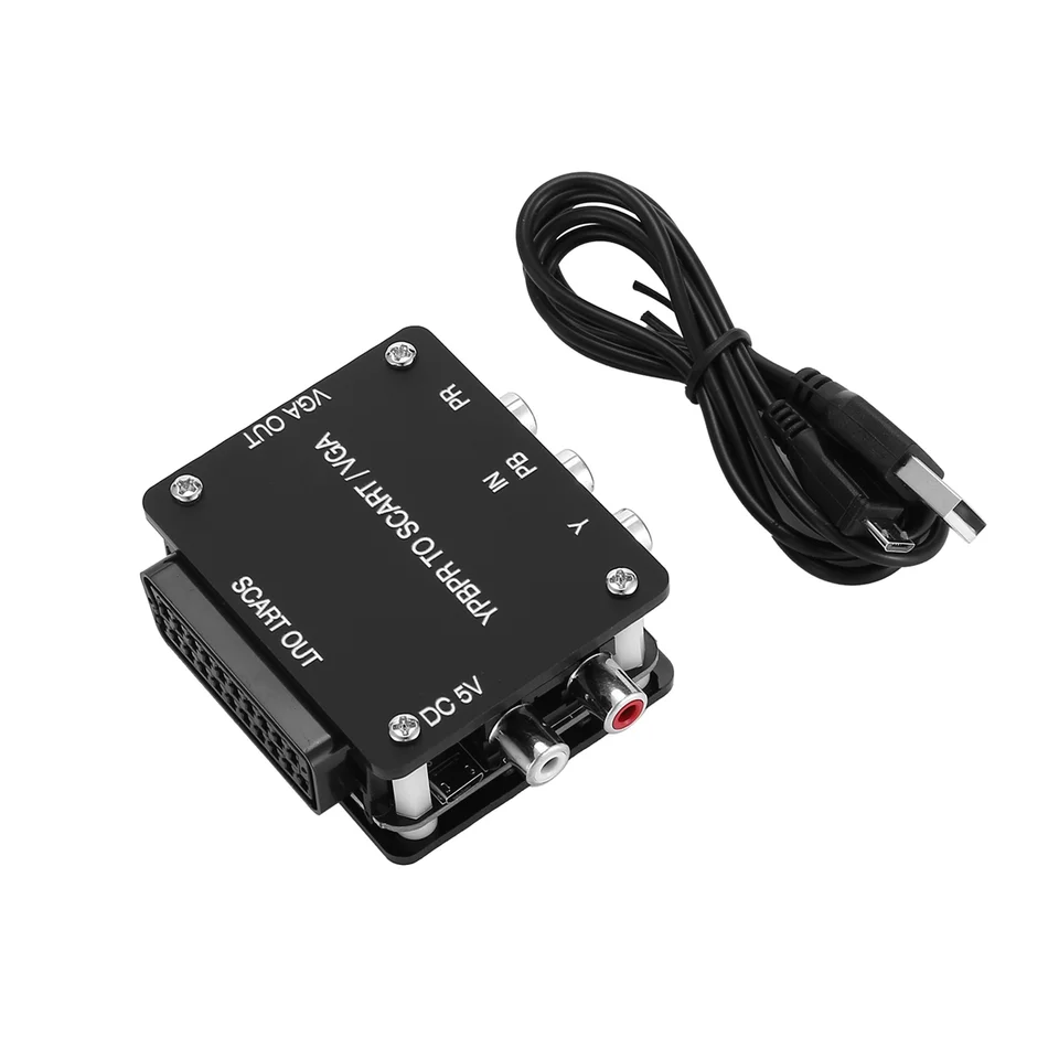 YUV to RGBS YPBPR na SCART YPBPR na VGA komponent Transcoder Converter Game Console, RGBS na farebný rozdiel zložky rozdielu