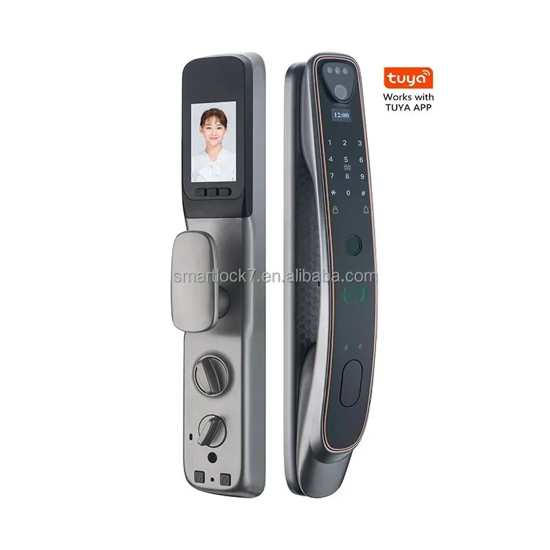 Yyhcnew Automatic Tuya Wifi Card Card Card Smart Dverne Lock so zámkom fotoaparátu