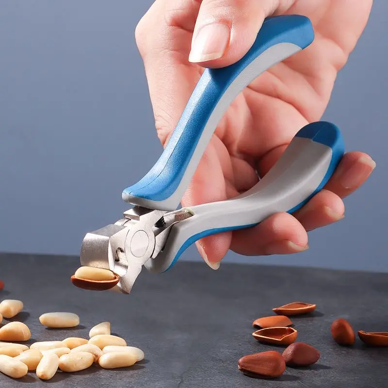 Z nehrdzavejúcej ocele Gaštanový klip Pecan Nut Pine Plier Plier Melón Plier Tvrdé škrupiny Potraviny odolné voči opotrebovaniu melónový peeler