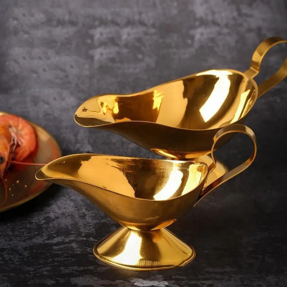 Z nehrdzavejúcej ocele Gravy Loď veľký kvapkajúci pery