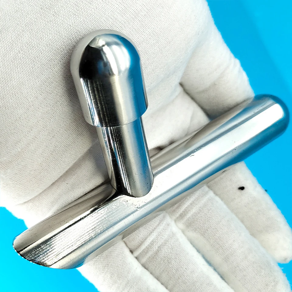 Z nehrdzavejúcej ocele T-bar Masážová tyčinka spúšťacia masáž Gua Sha Scraping Akuprepressure Masáž pre telo hlboké tkanivo relax