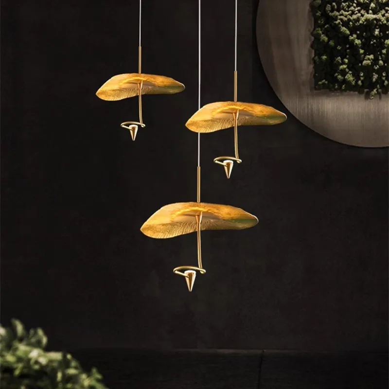 Z polovice storočia prívesok Light Stair Lotus Light Luxusná reštaurácia Duplex Building Spálňa obývacia izba Čajovňa