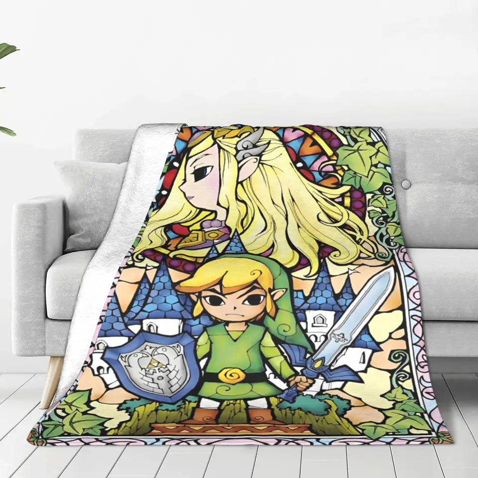 Z-Zeldas Cartoon Deak Coral Fleece plyš Plush letná klimatizačná hra Soft-throw prikrývky na posteľnú bielizeň
