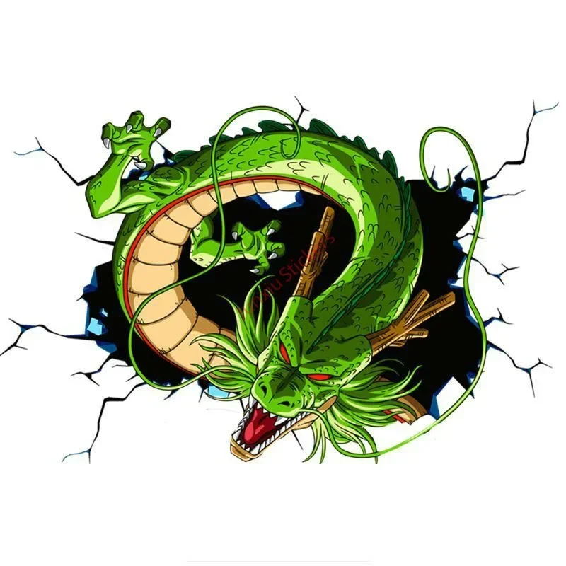 Z1094#Self-spadzívny nálepka pre karikatúru shenron anime nálepka auto vodotesné automatické dekory na notebooku zadného okna nárazníka