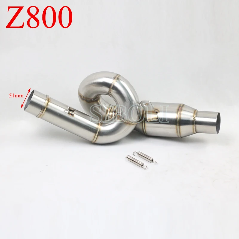 Z800 Motocykel sklz na linkovú rúrku Middle Connect trubice bez výfukového plynu pre Kawasaki Z800 AK134
