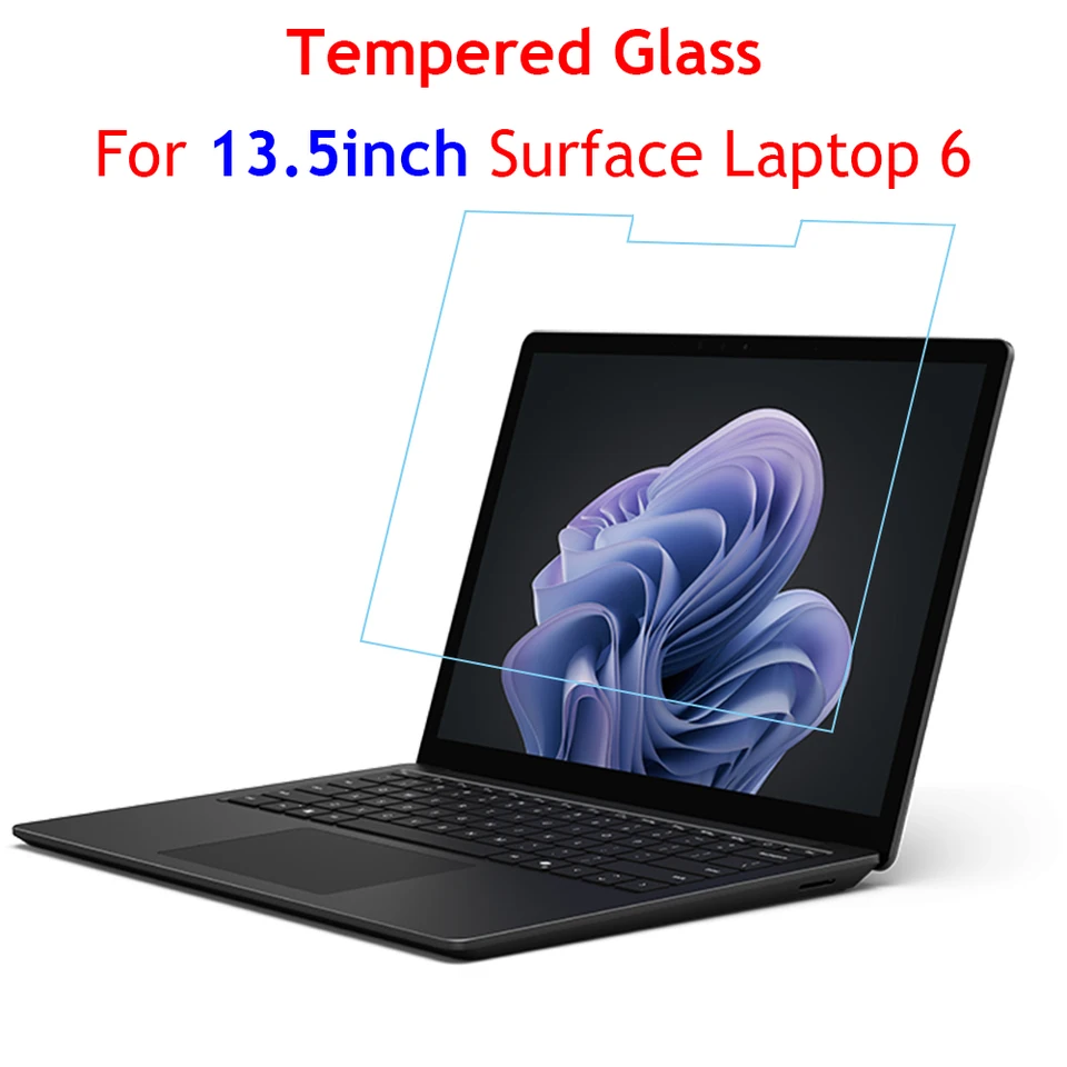Za 13,5 palca povrchový laptop 6 2024 HD 9H 0,3 mm chránič obrazovky pre povrchový laptop6 Temperovaný sklenený čistý ochranný film