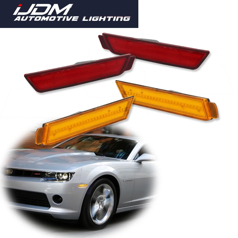 Za rok 2010 2012 2012 2013 2014 2015 Chevrolet Camaro Car Front / zadná LED nárazník bočného značkovača Turn Sigight Lights Fender Flera Flare Light