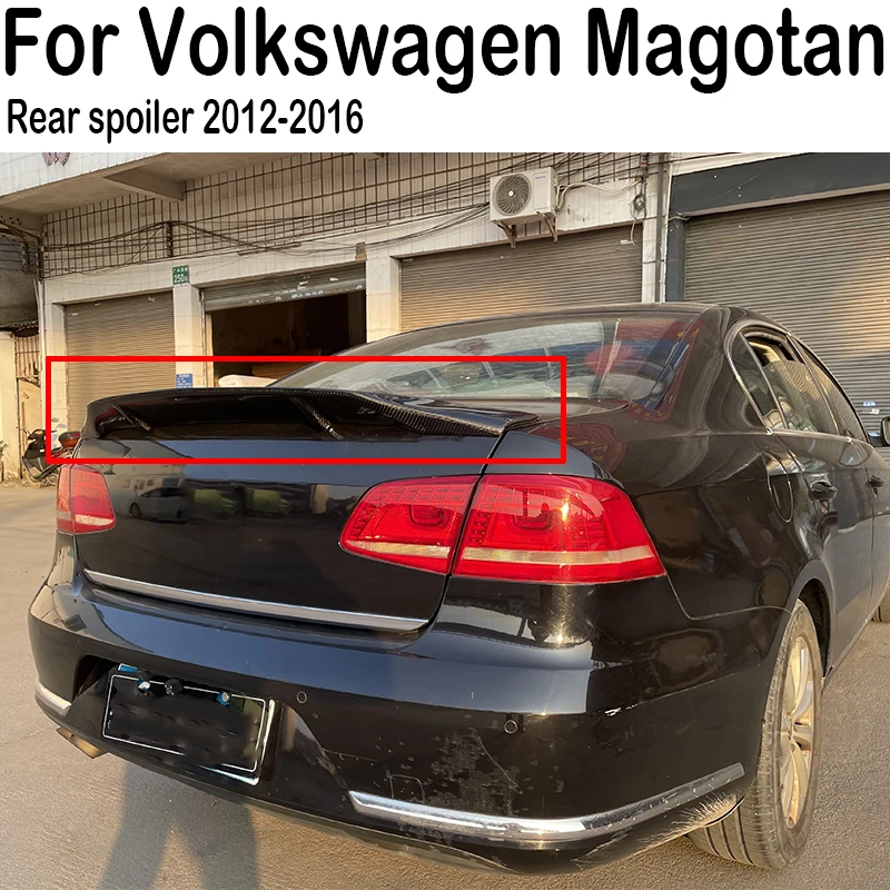 Za rok 2012 2013 2014 2015 2016 Volkswagen Magotan B7 R Štýl automobilu Zadný kmeň veko topánok Spoiler Krídla Krídla ladenie Exteriérové ​​doplnky