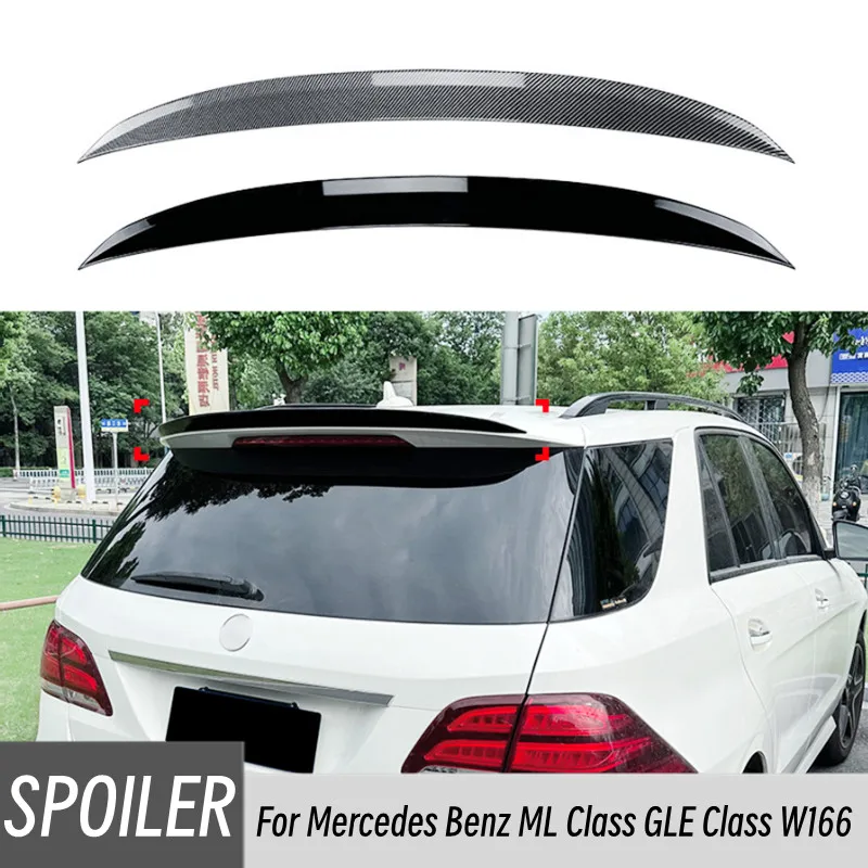 Za roky 2012-2018 Mercedes Benz ML Class GLE Class W166 Zadný kmeň veko topánok kachtail spojlera krídla Car Tuning Accessories Part