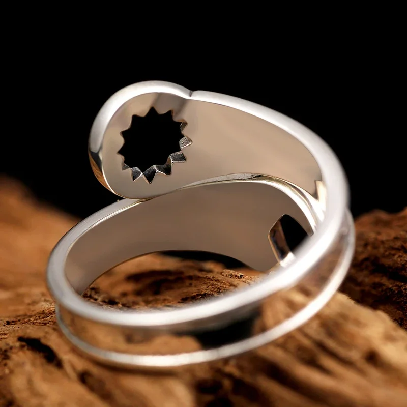 Zabra originálny čistý 925 Sterling Silver Cool Wrench Ring Men