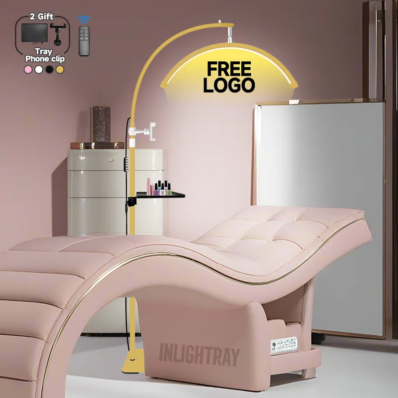 ZADARMO LOGO LOGO NOVÉ MOONGLE LAMP PRE LISTY GLITTER ARC RING LAMP LAMP LIGHT Light Photography Lighting for Tattoo Beauty Salon