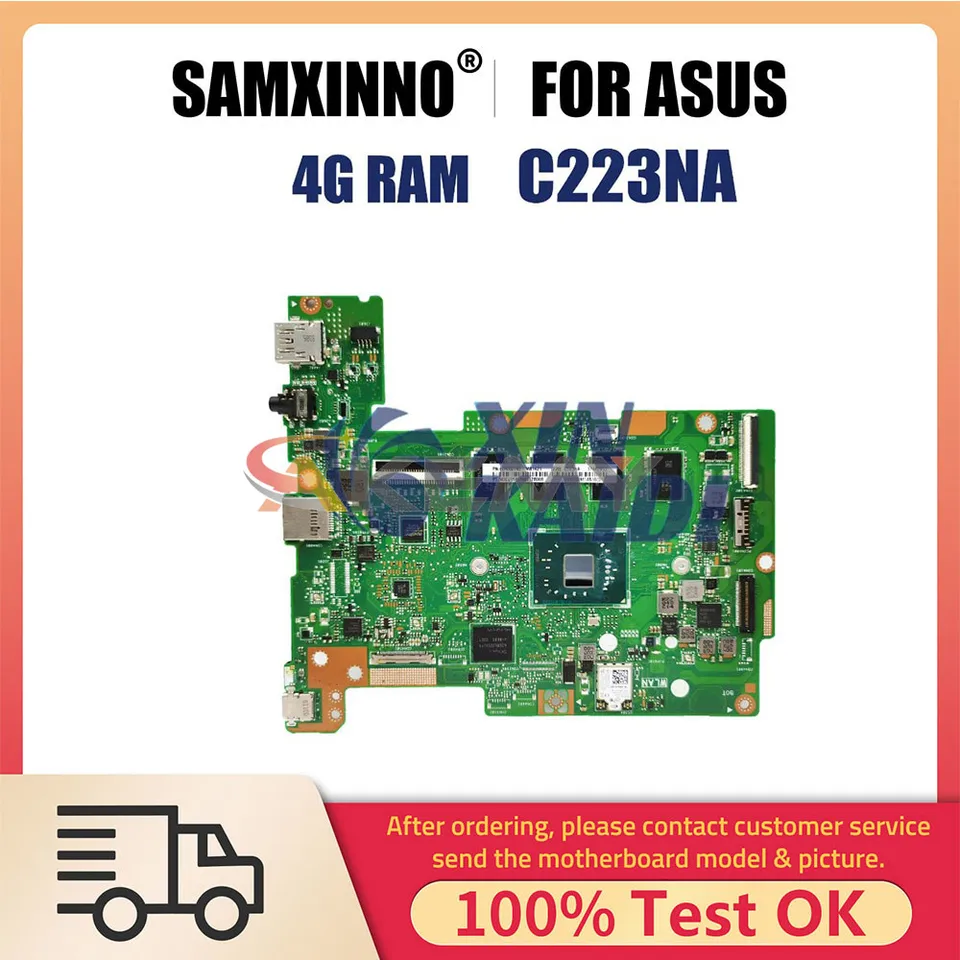 Zadná doska pre notebook pre ASUS C223NA C523NA C423NA C523N C223N C423N LAPTOP HORMIC N3350 4 GB RAM 32G SSD Systemboard
