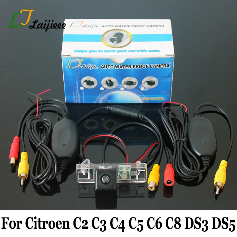 Zadná kamera pre Citroen C2 C3 C4 C5 C6 C8 DS3 DS5 / HD CCD Night Vision Car Backup Parking Camera / bezdrôtová automatická kamera