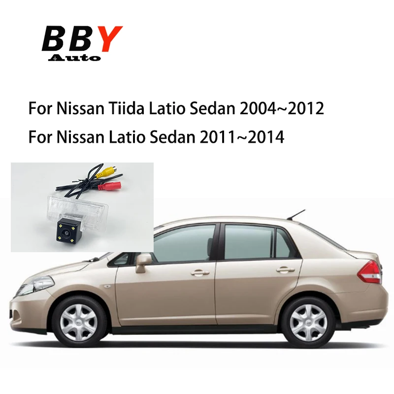 Zadná kamera pre Nissan Tiida Latio Sedan 2004 ~ 2012 2012 CCD Zálohovanie Zadný pohľad na fotoaparát /ŠPZ