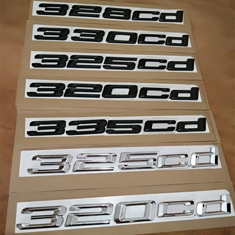 Zadná nálepka automobilov pre BMW 3Series 318CD 320CD 325CD 328CD 330CD E46 E90 F30