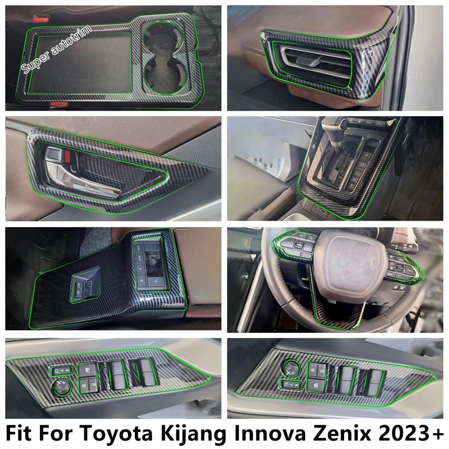 Zadná vodná šálka / výťah okna / výťah volant / posuvný kryt prevodovky pre Toyota Kijang Innova Zenix 2023 2024 ABS príslušenstvo