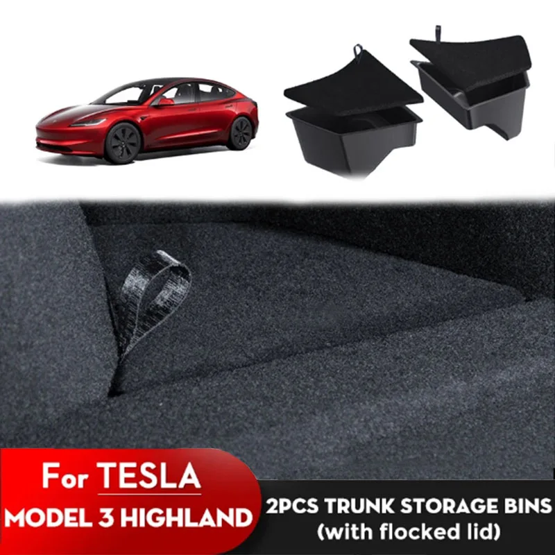 Zadná úložná skrinka pre kmeň pre 2024 Tesla Model 3 Highland Space Storage Propare Space Decotion Decotion