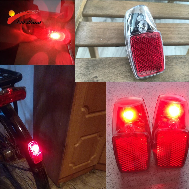 Zadné blatníky zadné svetlo pre bicykle zadné svetlá bezpečnostná lampa LED VAROVANIE