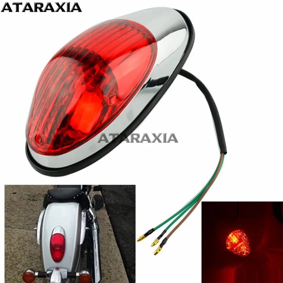 Zadné brzdové svetlo motocykla 12 V pre Kawasaki Vulcan 900 VN900 Denné bežecké zadné svetlo pre Honda Yamaha Chopper Cruiser Custom