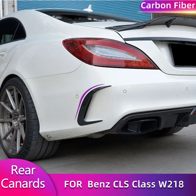 Zadné nárazníky z uhlíkových vlákien pre Mercedes Benz CLS Class W218 CLS63 AMG Sedan 4-dvere 2015-2017