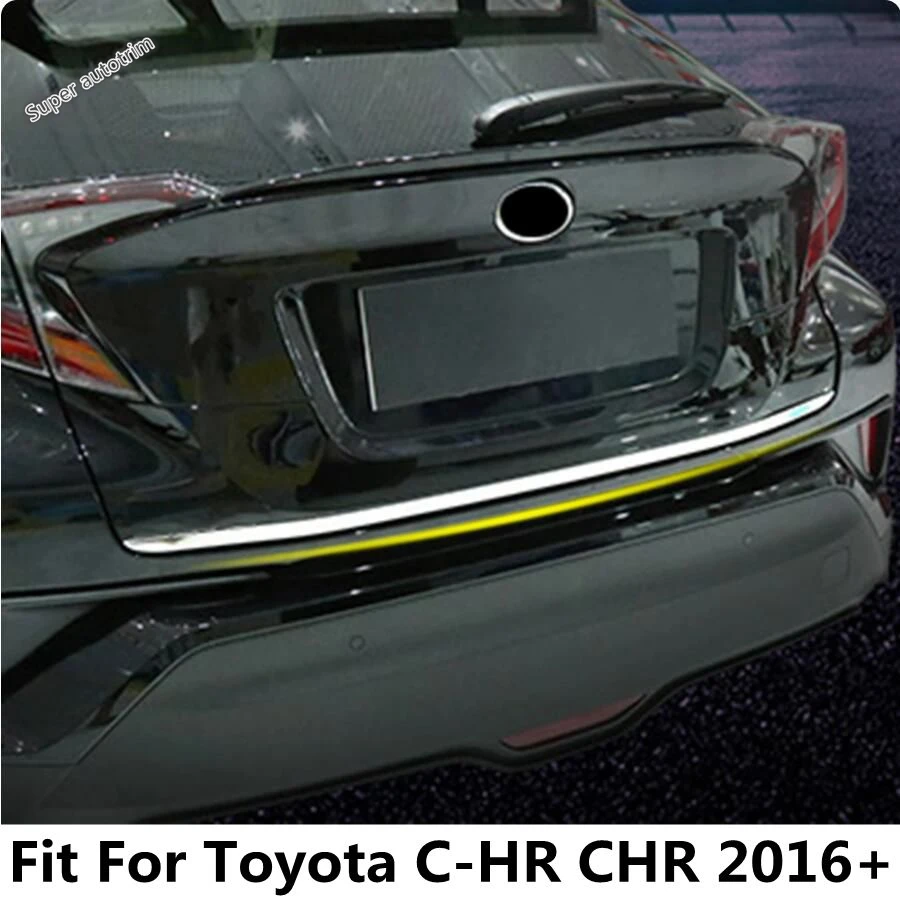 Zadné zadné dvere zadných dverí veka veka lišta Orezanie krytu z nehrdzavejúcej ocele Exteriér pre Toyota C -HR CHR 2016 - 2022