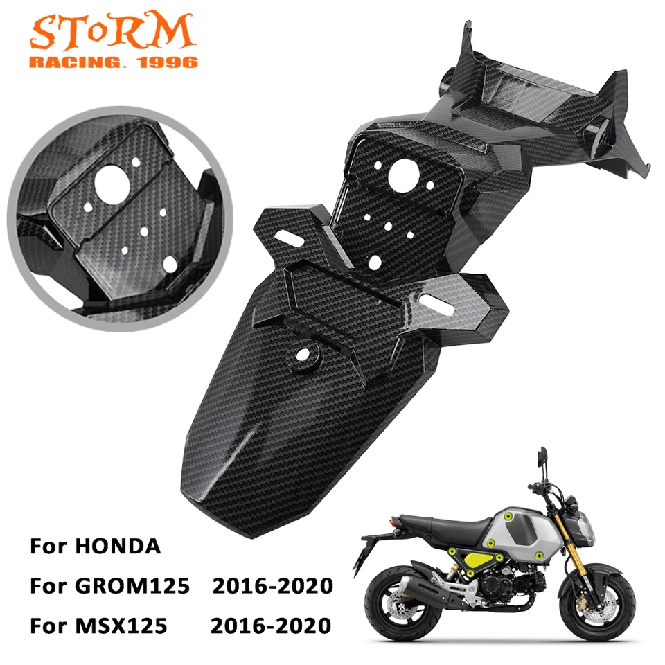 Zadný blatníka Black Mudguard Motorcycle Motocykel bahenný kryt kryt krytu kryt