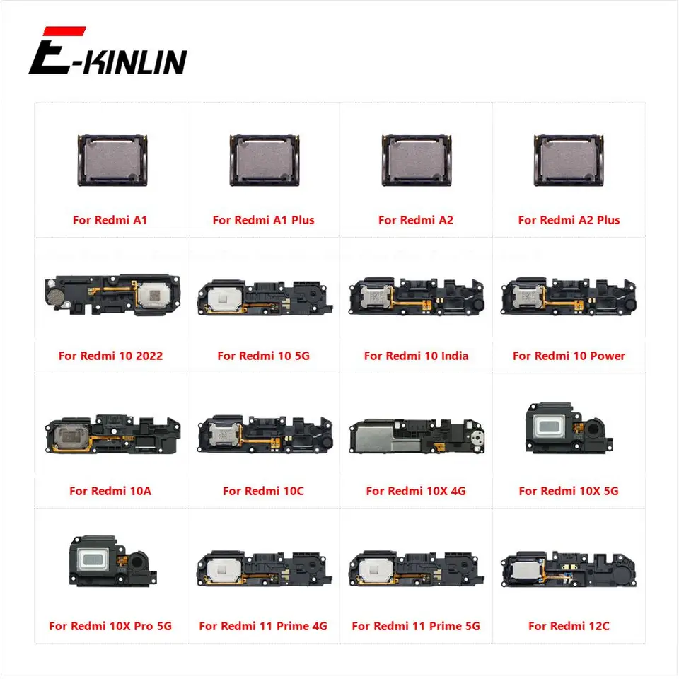 Zadný bzučiak Ringer Modul Loudspeaker Loud reproduktor Flex pre Xiaomi Redmi A2 A1 plus 10 2022 Power 10a 10c 10x Pro 11 Prime 12c