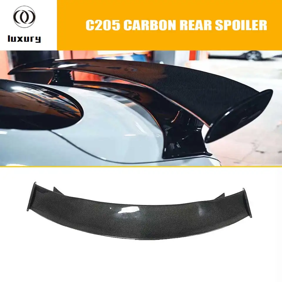 Zadný kmeň kmeňa z uhlíkových vlákien GT Lip Wing Spoiler pre Benz W205 C205 Coupe 2dr C180 C200 C220 C300 C43 C63 C63S AMG