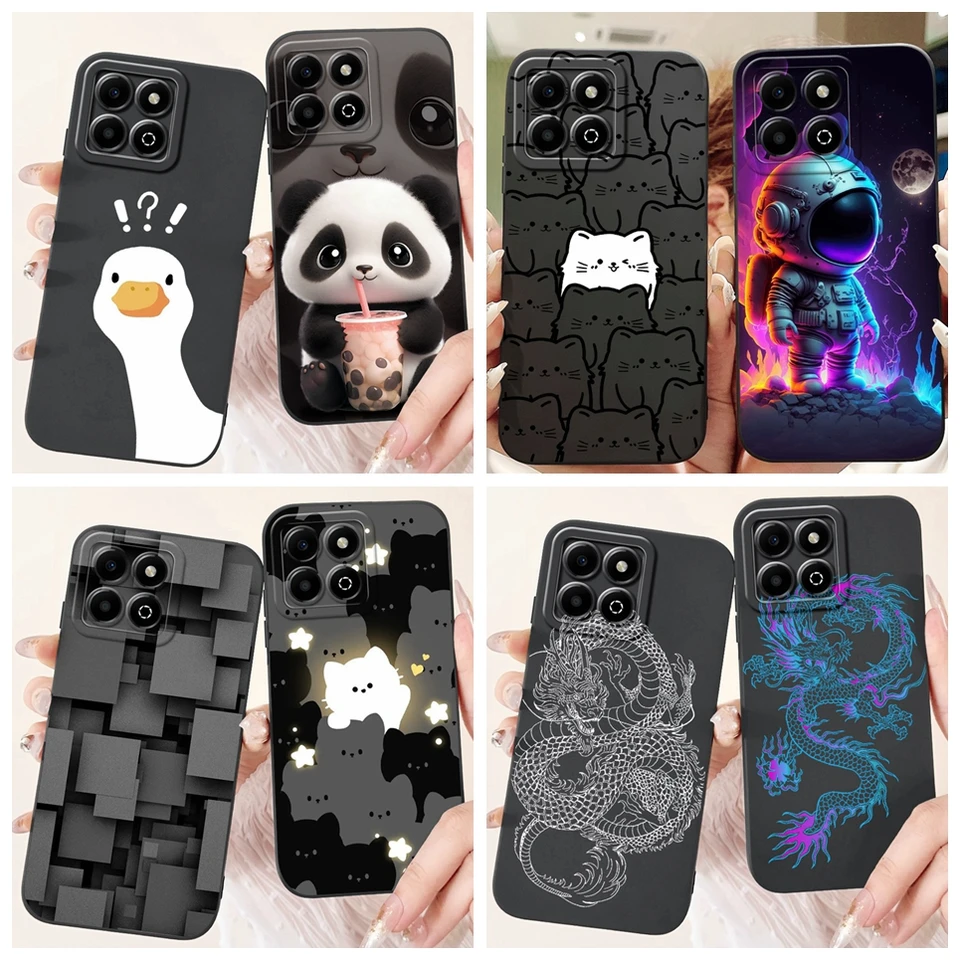 Zadný kryt pre cti x6b jdy-lx1 huawei telefónny puzdro Soft Silikone Dragon astronaut cartoon
