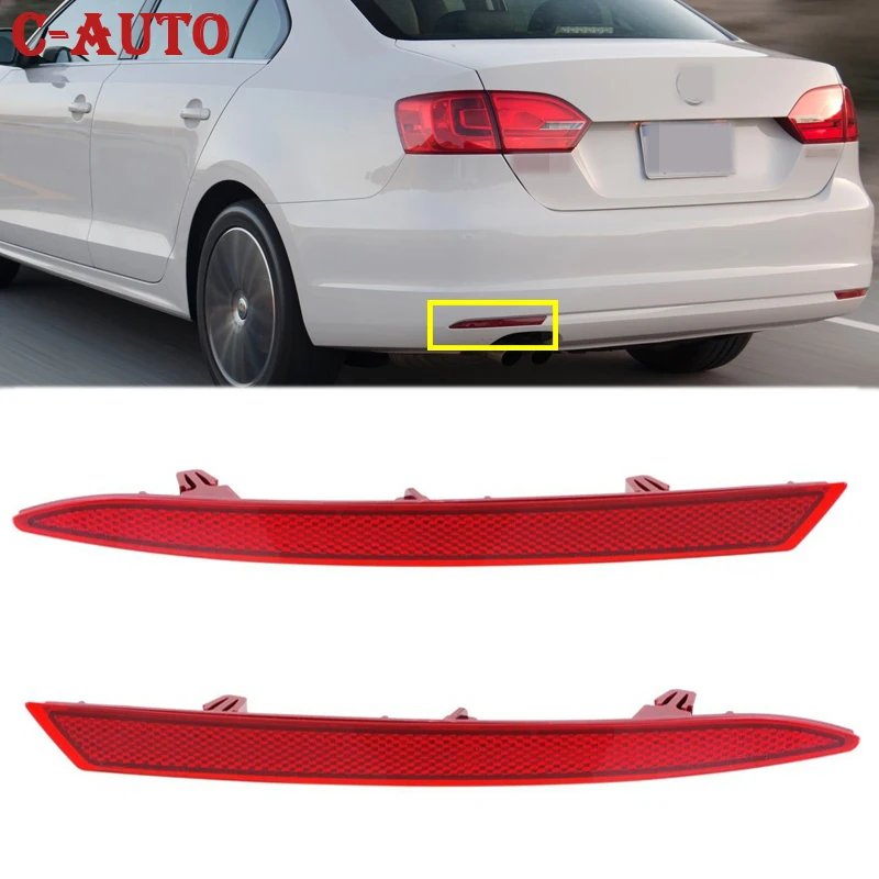 Zadný nárazník automobilu Taillight Signal Signal Parkovacie brzdové svetlo pre Volkswagen Jetta Sedan 2011-2018 5C6945106 5C6945105