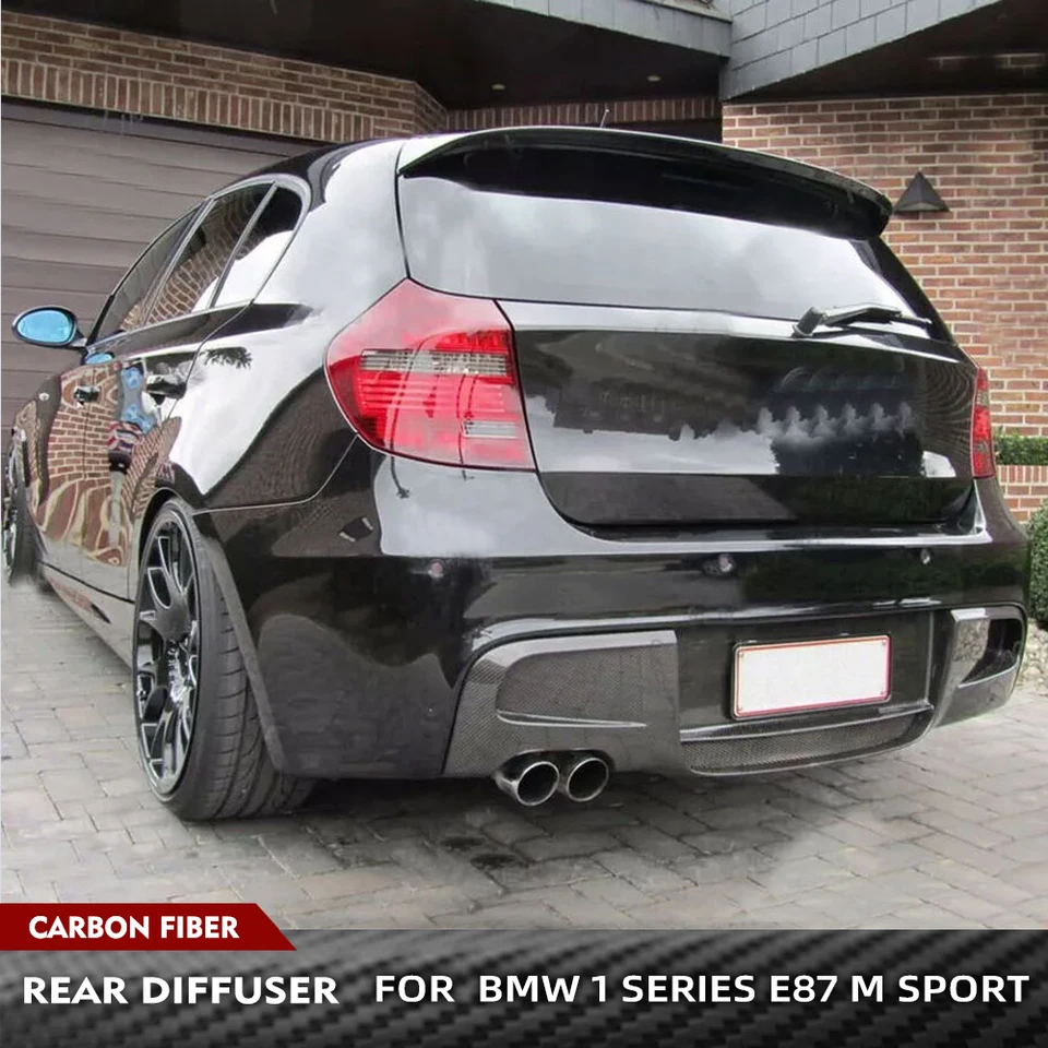 Zadný nárazník Carbon Fiber Car pre spojler pre rozptyľovač pre BMW 1 Series E87 M Tech M Sport 2007-2010