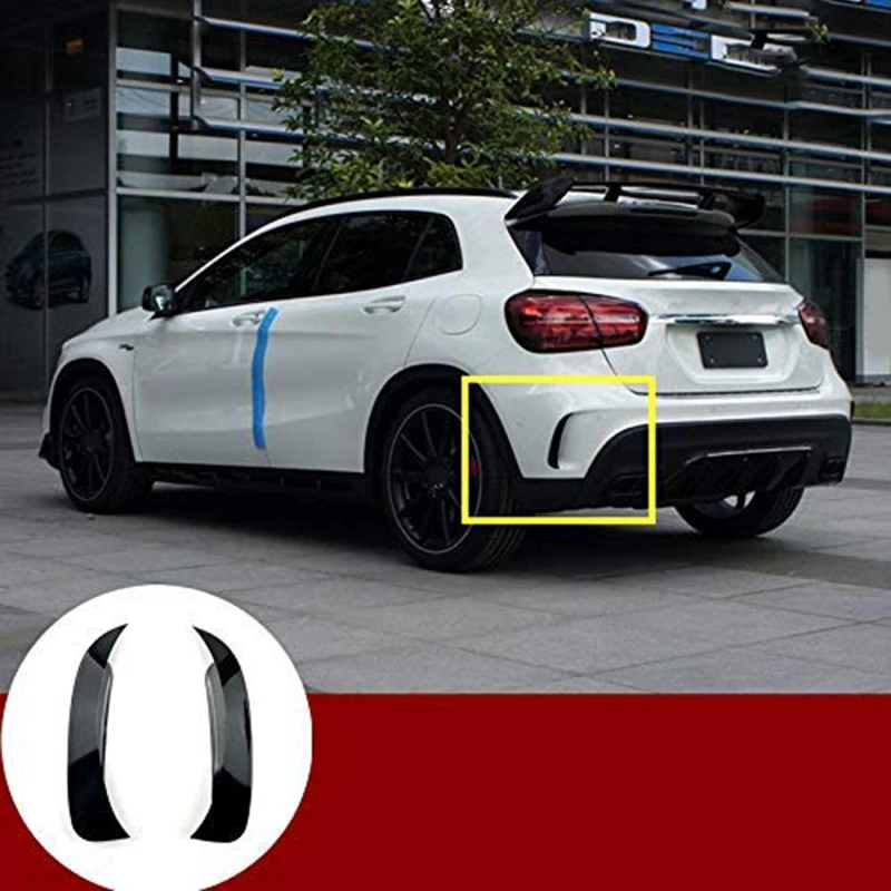 Zadný nárazník SPOILER AIR VIRT TRIM CRIST pre Benz GLA X156 GLA45 AMG 2013-2018 (čierna)