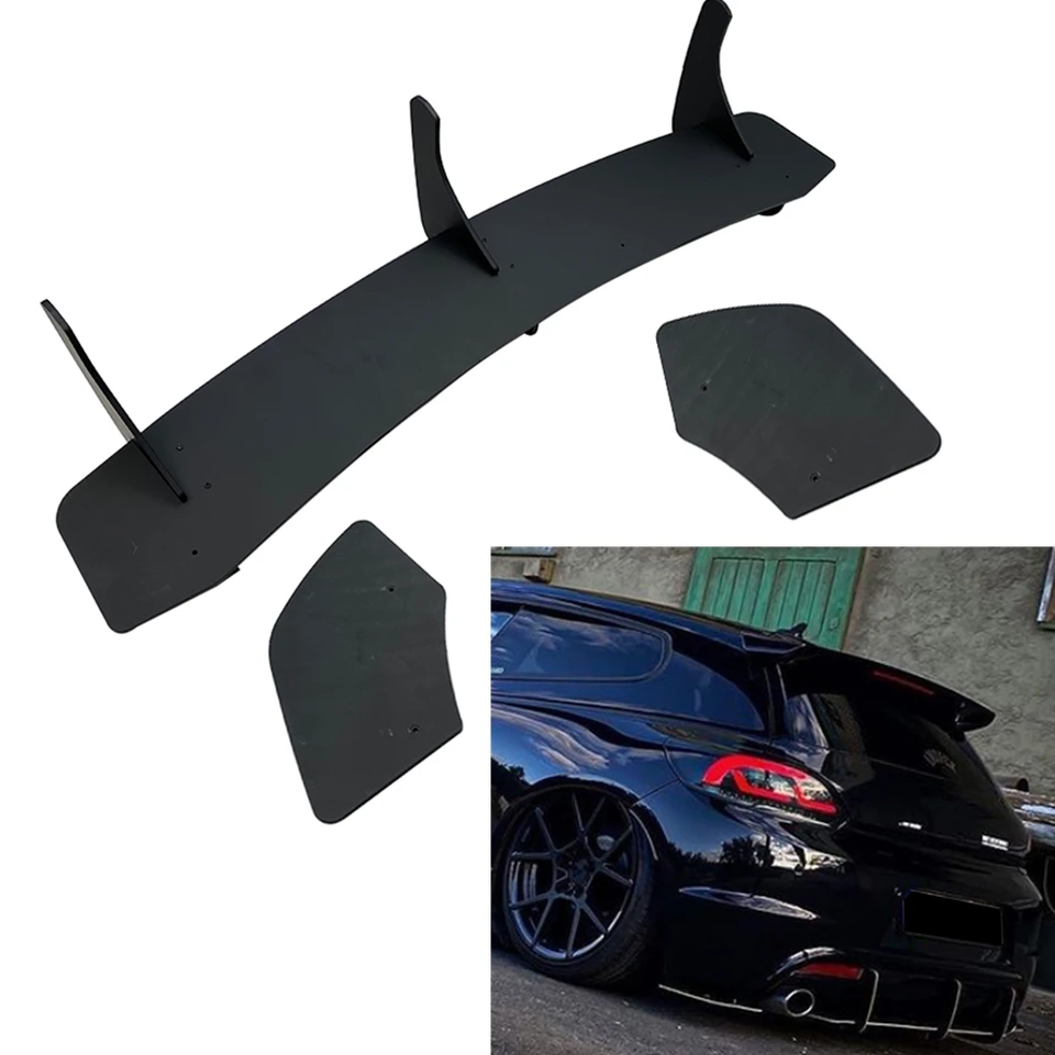 Zadný nárazový difúzor Splitter Canard Plužná spodná batožinová držiak Spojler Plate pery pre Volkswagen VW Scirocco R 2015 2016