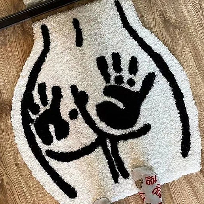 Zadok koberec mäkký všívaný koberec pre kúpeľňu nekĺzanie absorbuje vodu plyšový ručne vyrábaný podlahový spálň