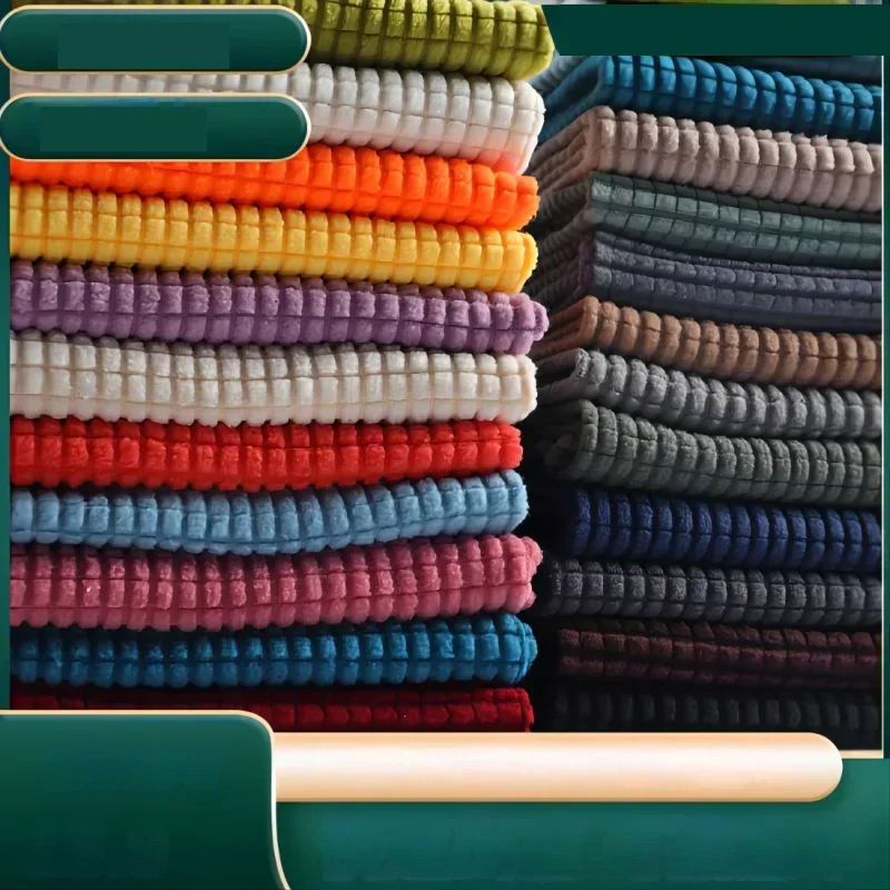 Zahustený kockovaný polárny fleece tkanina Jacquard pri merači pre vankúše na vankúši