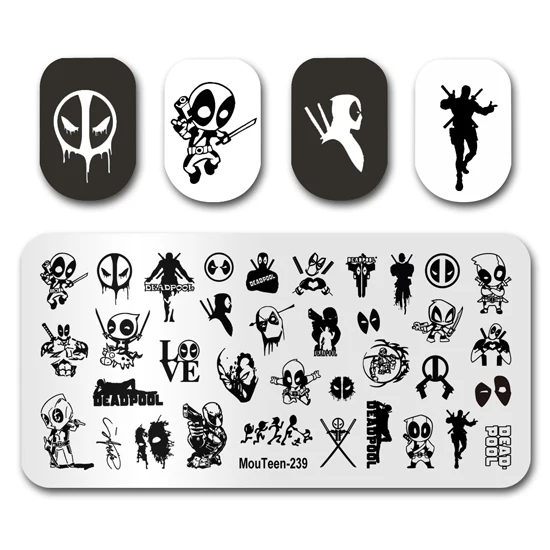 Zakladenie na nechty mouteen-239 Assassin Disney na nechty na nechty na nechty MANICURE SET FORA NA NECH ART STAMPER