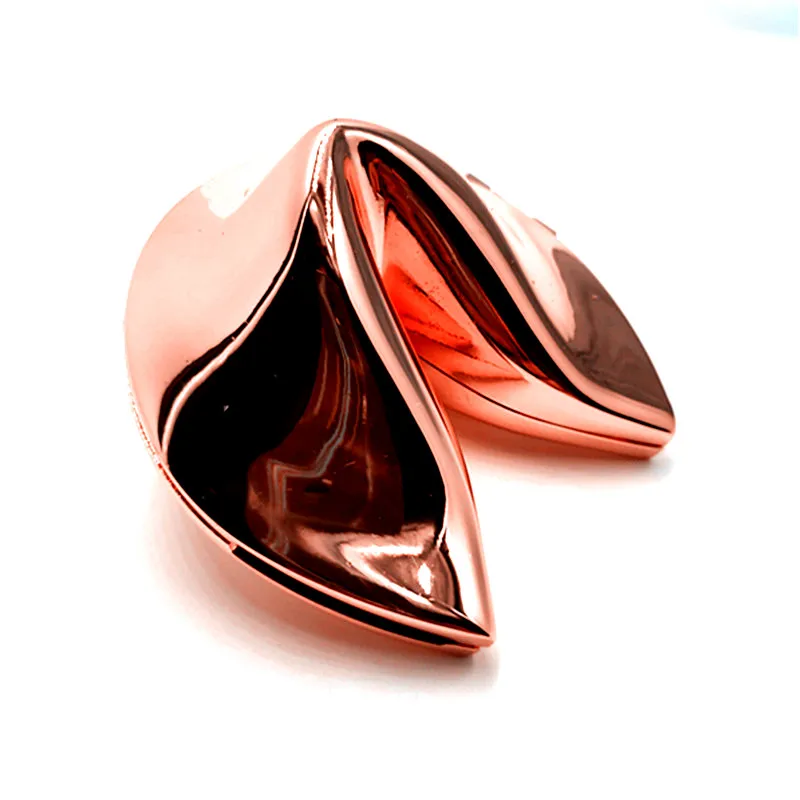 Zamak Lucky Box Fortune Cookie Cookie Trinket Box Metal Zliatina šperky Škatuľa Svadba láskavosti darčekov krabica sourvenir corporation darček zadarmo